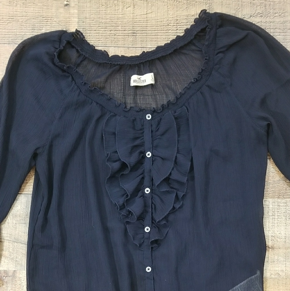 Hollister sheer blouse